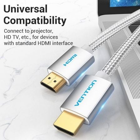 Cable HDMI 2.0 4K Vention AABIH/ HDMI Macho - HDMI Macho/ 2m/ Plata - Tiensol