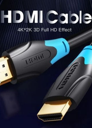 Cable HDMI 2.0 4K Vention AACBE/ HDMI Macho - HDMI Macho/ 75cm/ Negro - Tiensol