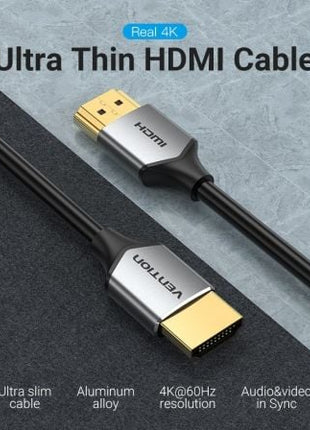 Cable HDMI 2.0 4K Vention ALEHD/ HDMI Macho - HDMI Macho/ 50cm/ Gris - Tiensol