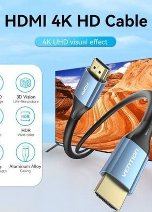 Cable HDMI 2.0 4K Vention ALHSH/ HDMI Macho - HDMI Macho/ 2m/ Azul - Tiensol