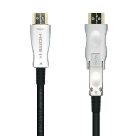 Cable HDMI 2.0 AOC 4K Desmontable Aisens A148 - 0510/ HDMI Macho / D Macho - HDMI Macho/ 15m/ Negro - Tiensol