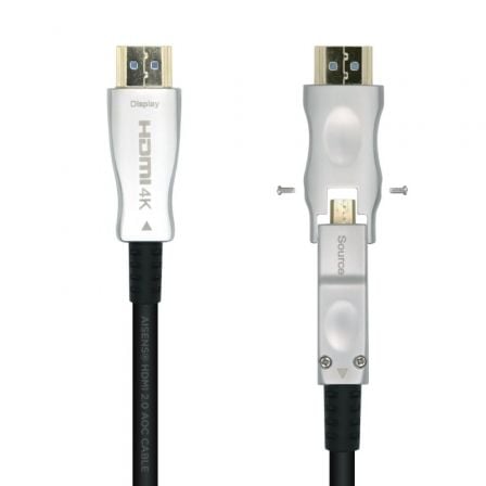 Cable HDMI 2.0 AOC 4K Desmontable Aisens A148 - 0510/ HDMI Macho / D Macho - HDMI Macho/ 15m/ Negro - Tiensol