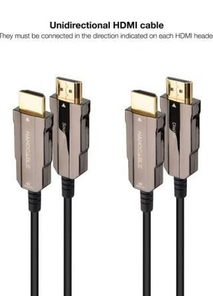 Cable HDMI 2.0 AOC 4K Nanocable 10.15.2015/ HDMI Macho - HDMI Macho/ 15m/ Negro - Tiensol