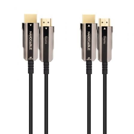 Cable HDMI 2.0 AOC 4K Nanocable 10.15.2015/ HDMI Macho - HDMI Macho/ 15m/ Negro - Tiensol