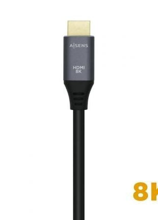 Cable HDMI 2.1 8K Aisens A150 - 0425/ HDMI Macho - HDMI Macho/ 50cm/ Gris Negro - Tiensol