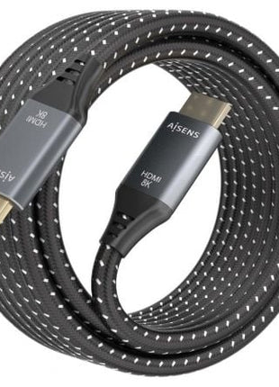 Cable HDMI 2.1 8K Aisens A150 - 0876/ HDMI Macho - HDMI Macho/ 5m/ Gris y Negro - Tiensol