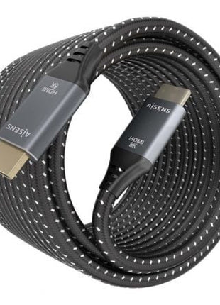 Cable HDMI 2.1 8K Aisens A150 - 0877/ HDMI Macho - HDMI Macho/ 7m/ Gris y Negro - Tiensol