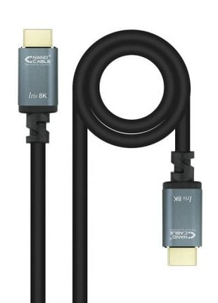 Cable HDMI 2.1 8K Nanocable 10.15.8001/ HDMI Macho - HDMI Macho/ 1m/ Negro - Tiensol