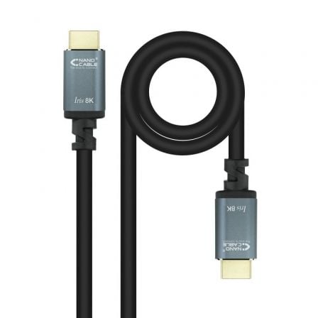 Cable HDMI 2.1 8K Nanocable 10.15.8001/ HDMI Macho - HDMI Macho/ 1m/ Negro - Tiensol