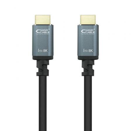 Cable HDMI 2.1 8K Nanocable 10.15.8001 - L150/ HDMI Macho - HDMI Macho/ 1.5m/ Negro - Tiensol