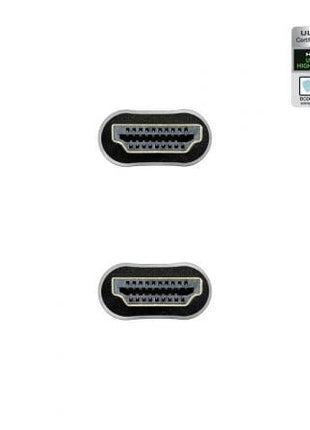 Cable HDMI 2.1 8K Nanocable 10.15.8101 - L150/ HDMI Macho - HDMI Macho/ 1.5m/ Certificado/ Negro - Tiensol