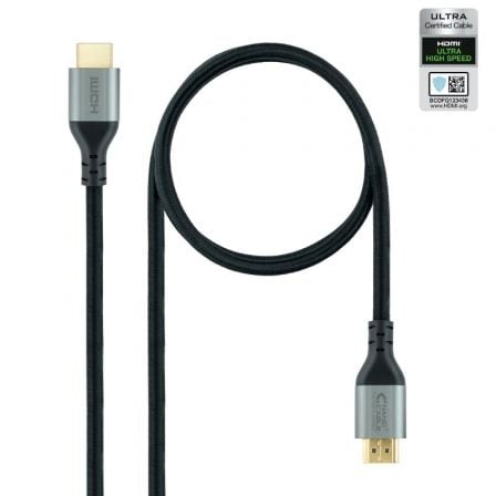 Cable HDMI 2.1 8K Nanocable 10.15.8103/ HDMI Macho - HDMI Macho/ 3m/ Certificado/ Negro - Tiensol