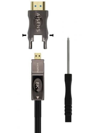 Cable HDMI 2.1 AOC 8K Desmontable Aisens A153 - 0648/ HDMI Macho / D Macho - HDMI Macho/ 50m/ Negro - Tiensol