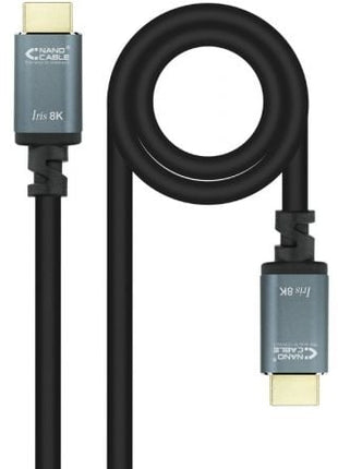 Cable HDMI 2.1 IRIS 8K Nanocable 10.15.8005/ HDMI Macho - HDMI Macho/ 5m/ Negro - Tiensol