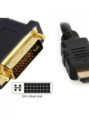 Cable HDMI 3GO CDVIHDMI/ HDMI Macho - DVI Macho/ 1.8m/ Negro - Tiensol