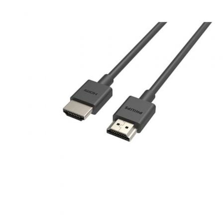 Cable HDMI 4K Philips SWV5702/ HDMI Macho - HDMI Macho/ 2m/ Certificado/ Negro - Tiensol