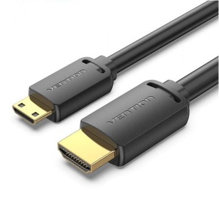 Cable HDMI 4K Vention AGHBF/ HDMI Macho - Mini HDMI Macho/ 1m/ Negro - Tiensol