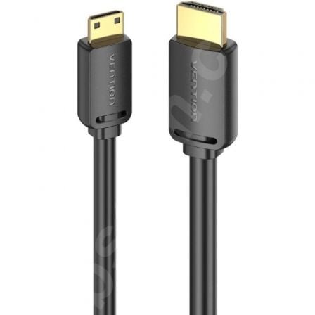 Cable HDMI 4K Vention AGHBG/ HDMI Macho - Mini HDMI Macho/ 1.5m/ Negro - Tiensol