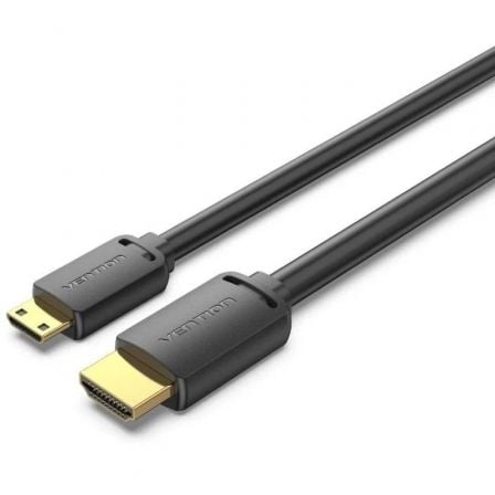 Cable HDMI 4K Vention AGHBG/ HDMI Macho - Mini HDMI Macho/ 3m/ Negro - Tiensol