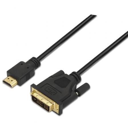 Cable HDMI Aisens A117 - 0090/ DVI Macho - HDMI Macho/ Hasta 10W/ 720Mbps/ 1.8m/ Negro - Tiensol