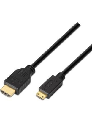 Cable HDMI Aisens A119 - 0115/ HDMI Macho - Mini HDMI Macho/ Hasta 10W/ 720Mbps/ 3m/ Negro - Tiensol