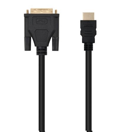 Cable HDMI Nanocable 10.15.0502/ DVI Macho - HDMI Macho/ 1.8m/ Negro - Tiensol