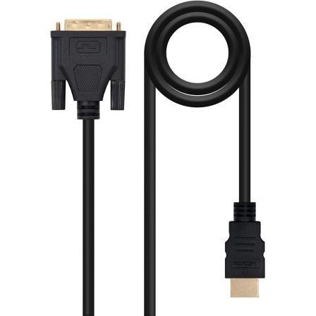 Cable HDMI Nanocable 10.15.0503/ DVI Macho - HDMI Macho/ 3m/ Negro - Tiensol