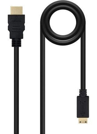 Cable HDMI Nanocable 10.15.0902/ HDMI Macho - Mini HDMI Macho/ 1.8m/ Negro - Tiensol