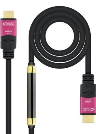 Cable HDMI Nanocable 10.15.3730/ HDMI Macho - HDMI Macho/ 30m/ Negro - Tiensol