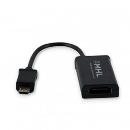 Cable MHL 11 Pines 3GO CMHL11 HDMI Macho - MicroUSB Macho/ Negro - Tiensol