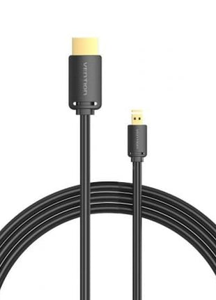 Cable Micro HDMI 2.0 4K Vention AGIBH/ HDMI Macho - Micro HDMI Macho/ 2m/ Negro - Tiensol