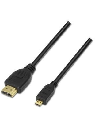 Cable Micro HDMI Aisens A119 - 0117/ HDMI Macho - Micro HDMI Macho/ Hasta 10W/ 720Mbps/ 1.8m/ Negro - Tiensol