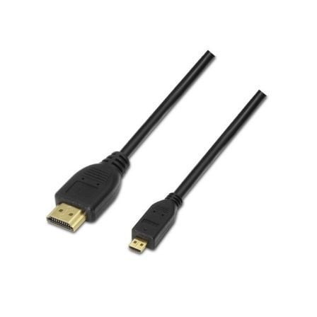 Cable Micro HDMI Aisens A119 - 0117/ HDMI Macho - Micro HDMI Macho/ Hasta 10W/ 720Mbps/ 1.8m/ Negro - Tiensol