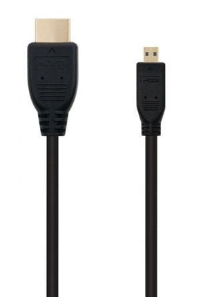 Cable Micro HDMI Nanocable 10.15.3501/ HDMI Macho - Micro HDMI Macho/ 0.8m/ Negro - Tiensol