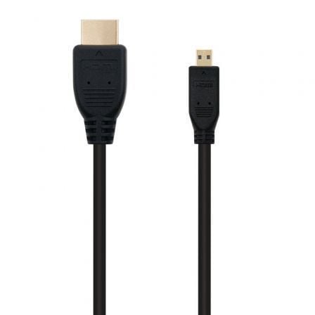 Cable Micro HDMI Nanocable 10.15.3502/ HDMI Macho - Micro HDMI Macho/ 1.8m/ Negro - Tiensol