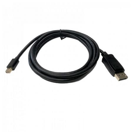 Cable Mini DisplayPort 3GO CMDPDP - 2M/ Mini DisplayPort Macho - DisplayPort Macho/ 2m/ Negro - Tiensol