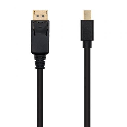 Cable Mini DisplayPort Nanocable 10.15.2402/ Mini DisplayPort Macho - DisplayPort Macho/ 2m/ Negro - Tiensol