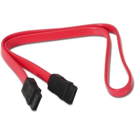 Cable SATA Aisens A130 - 0153/ SATA Hembra - SATA Hembra/ Hasta 0.1W/ 768Mbps/ 50cm/ Rojo - Tiensol