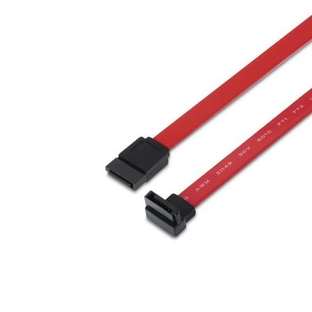 Cable SATA Aisens A130 - 0155/ SATA Hembra - SATA Hembra/ Hasta 0.1W/ 768Mbps/ 50cm/ Rojo - Tiensol