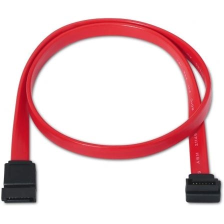 Cable SATA Aisens A130 - 0155/ SATA Hembra - SATA Hembra/ Hasta 0.1W/ 768Mbps/ 50cm/ Rojo - Tiensol