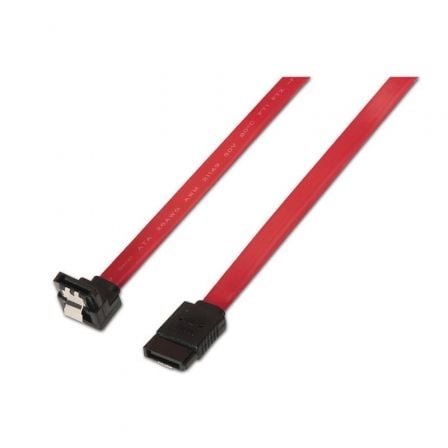 Cable SATA Aisens A130 - 0156/ SATA Hembra - SATA Hembra/ Hasta 0.1W/ 768Mbps/ 50cm/ Rojo - Tiensol