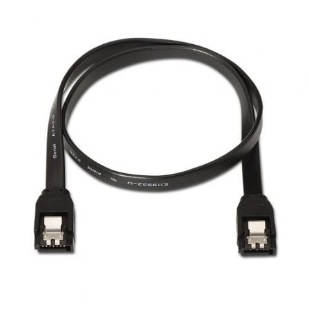 Cable SATA III Aisens A130 - 0157/ SATA Hembra - SATA Hembra/ Hasta 0.1W/ 768Mbps/ 50cm/ Negro - Tiensol