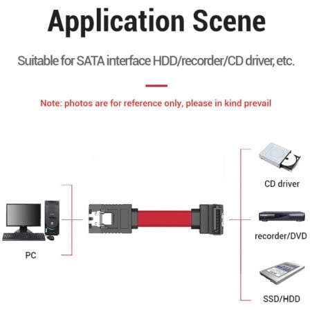 Cable SATA Vention KDDRD/ SATA Hembra - SATA Hembra/ 50cm/ Rojo - Tiensol