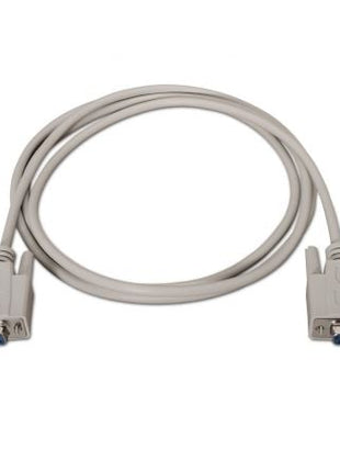 Cable Serie NULL Modem Aisens A112 - 0067/ DB9 Hembra - DB9 Hembra/ Hasta 0.15W/ 1.6Mbps/ 1.8m/ Beige - Tiensol