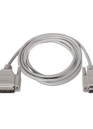 Cable Serie NULL Modem Nanocable 10.14.0802/ DB9 Hembra - DB25 Macho/ 1.8m/ Beige - Tiensol