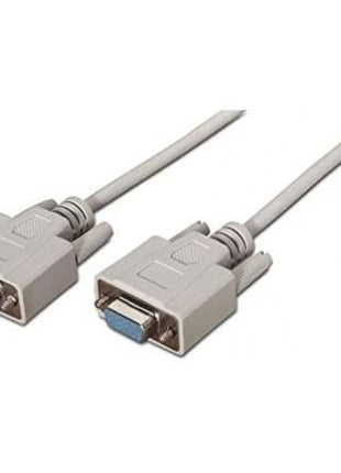 Cable Serie RS232 Nanocable 10.14.0203/ DB9 Macho - DB9 Hembra/ 3m/ Beige - Tiensol