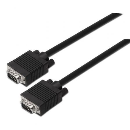 Cable SVGA Aisens A113 - 0068/ VGA Macho - VGA Macho/ Hasta 3W/ 10Mbps/ 1.8m/ Negro - Tiensol