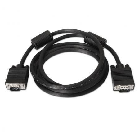 Cable SVGA Aisens A113 - 0071/ VGA Macho - VGA Macho/ Hasta 3W/ 10Mbps/ 1.8m/ Negro - Tiensol