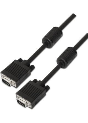 Cable SVGA Aisens A113 - 0074/ HDB15 Macho - HDB15 Macho/ Hasta 3W/ 10Mbps/ 10m/ Negro - Tiensol