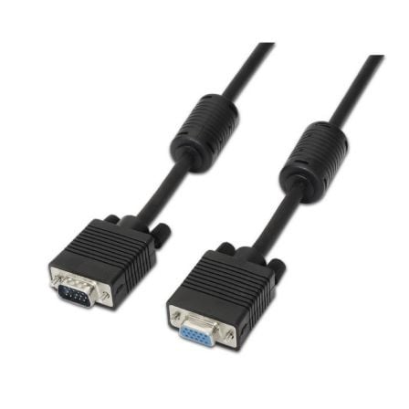 Cable SVGA Aisens A113 - 0079/ VGA Macho - VGA Hembra/ Hasta 3W/ 10Mbps/ 3m/ Negro - Tiensol